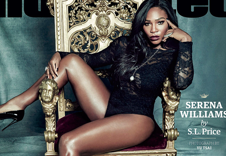 This photo provided by Sports Illustrated shows the cover of the 2015 SportsPerson of the Year magazine issue, featuring tennis player Serena Williams. 