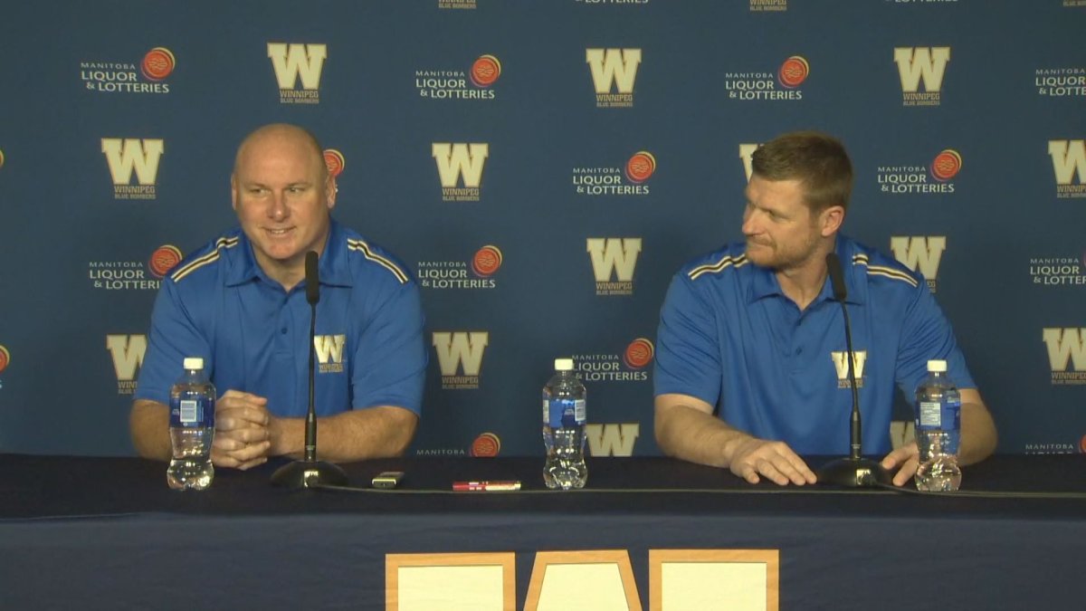 Mike O'Shea introduces former Winnipeg Blue Bombers head coach Paul LaPolice as the club's new offensive coordinator.