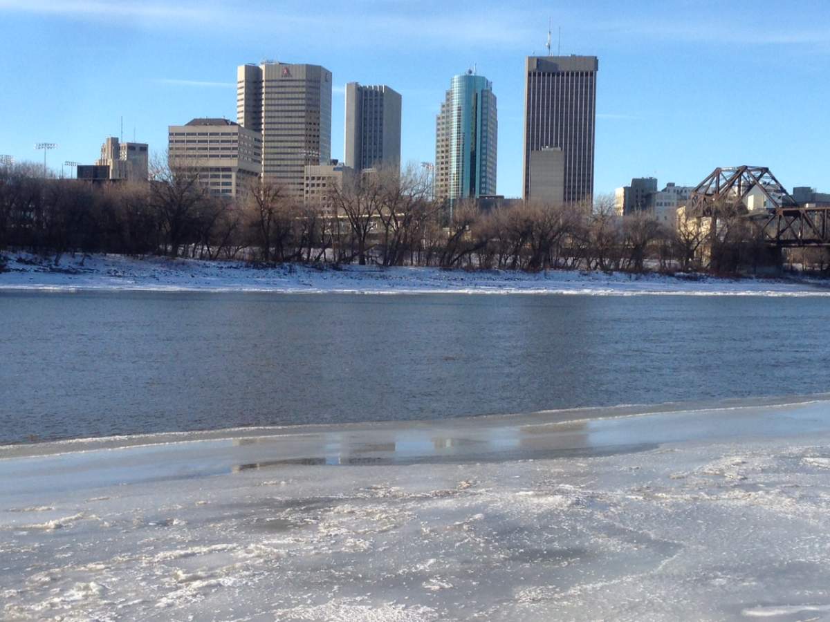 Ice is slowly forming on the Red and Assiniboine rivers but its deceiving.