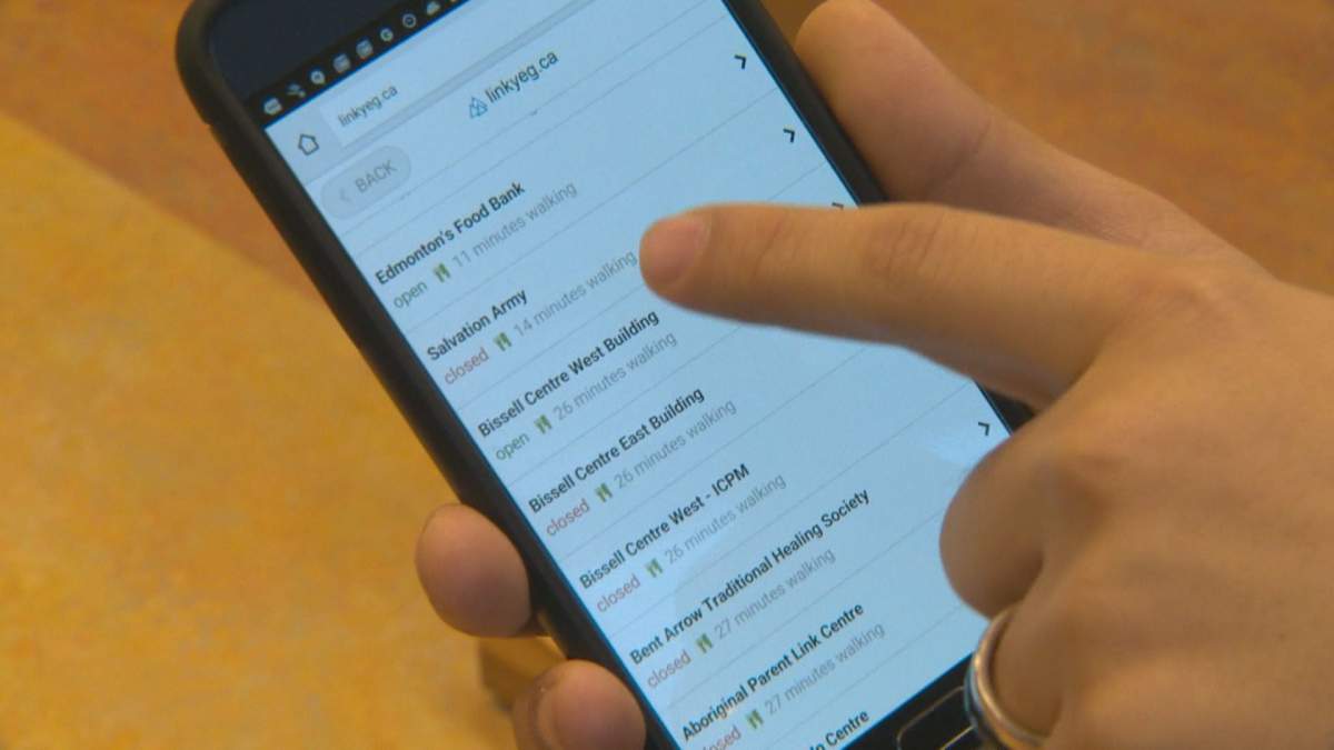 A new app has been designed to help Edmontonians in need with finding essential services.
