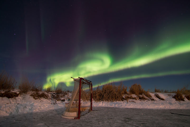 Dec. 29: This Your Saskatchewan photo was taken by Aaron Spence near Outlook where an aurora made it bright enough for a hockey game.