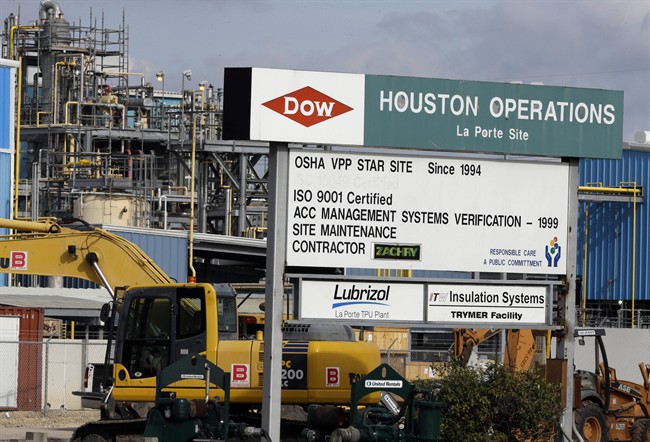 A Dow Chemical plant in La Porte, Texas.