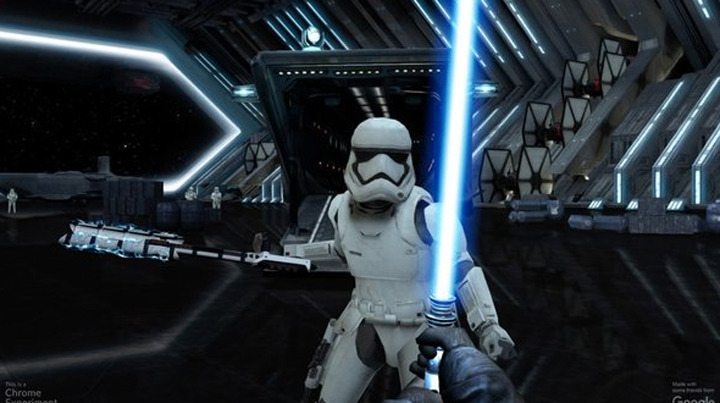 Dubbed Lightsaber Escape the web browser game turns your smartphone into a lightsaber, allowing you to battle Stormtroopers with just a flick of the wrist.