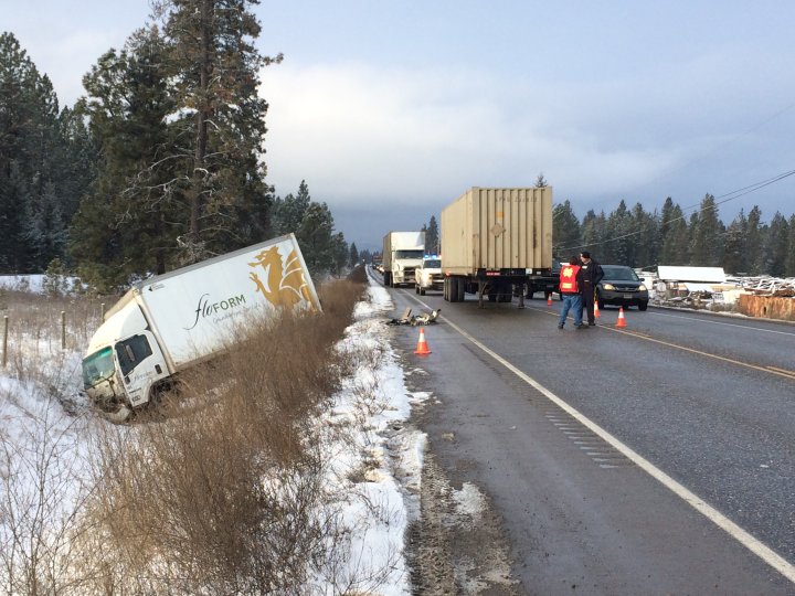 UPDATE Hwy 97 now reopened after fourvehicle pileup near Vernon