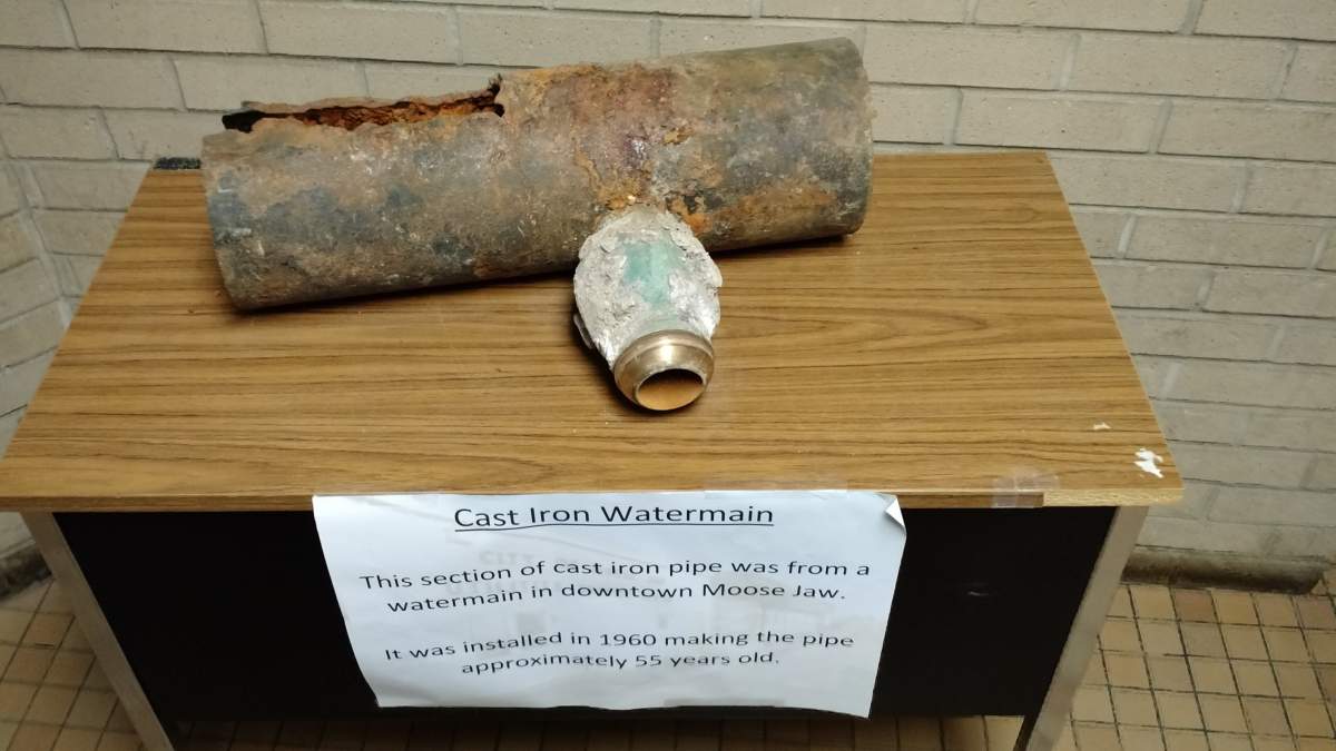 An old cast iron water main similar to the ones that need to be replaced in Moose Jaw.