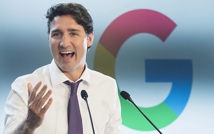 Prime Minister Justin Trudeau speaks at the new Google Canada Development headquarters in Kitchener, Ont., on Thursday, January 14, 2016. Trudeau said he is optimistic about the future prospects of the country despite the struggling economy.