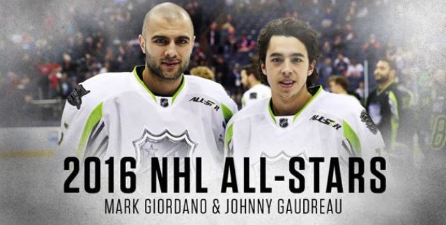 Mark Giordano and Johnny Gaudreau will be representing the Calgary Flames in the 2016 NHL All-Star celebration. 