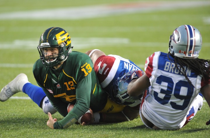 Veteran defensive end Bowman back in CFL playoffs with Montreal Alouettes 