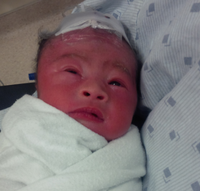 Baby Cudia was the first child born in Regina in 2016.