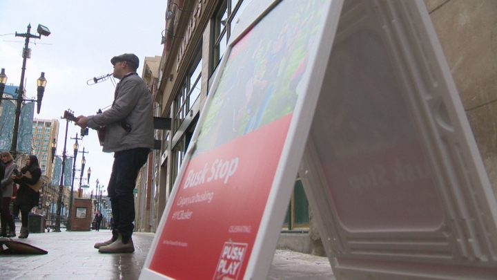 New amplified ‘busk stops’ now available for Calgary performers - image