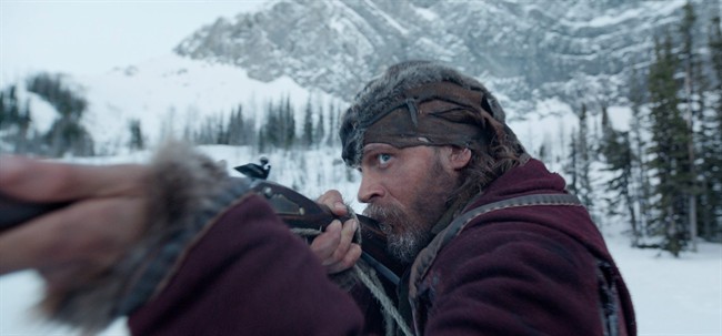This photo provided by Twentieth Century Fox shows Tom Hardy in a scene from the film, "The Revenant." .