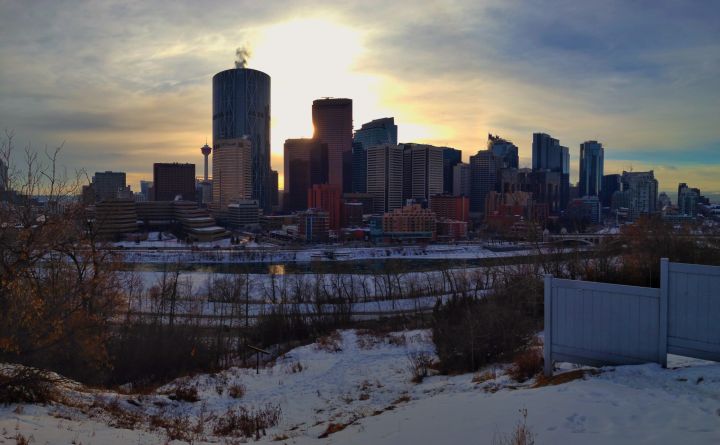 Calgary skyline January 2016.