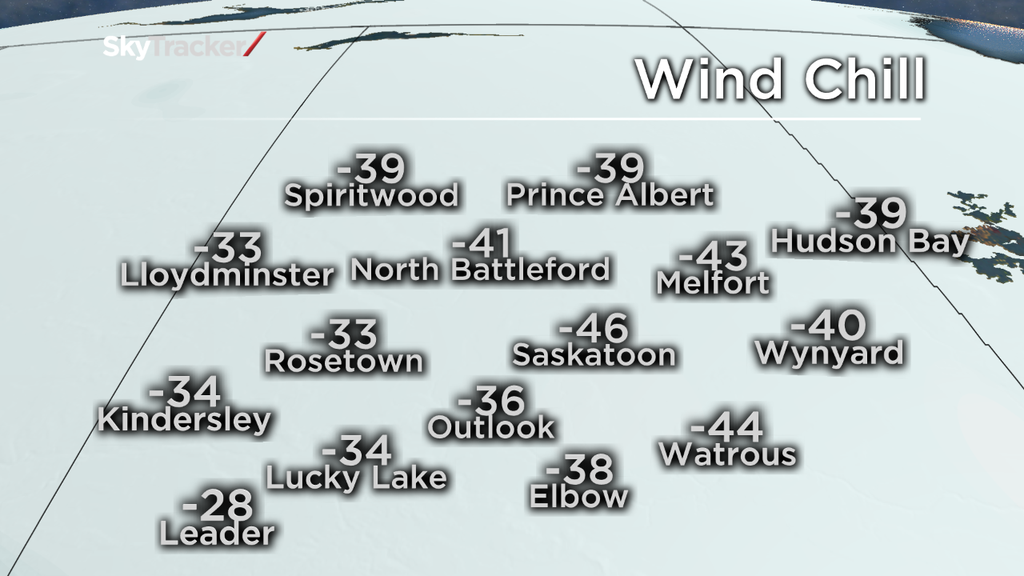 Saskatoon one of the coldest places in Canada Saturday