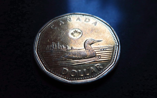 The loonie bobbed above 77 cents US Thursday.