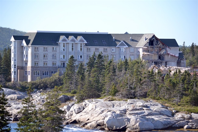 The Aspotogan Spa is demolished in a Sept., 2015 handout photo.