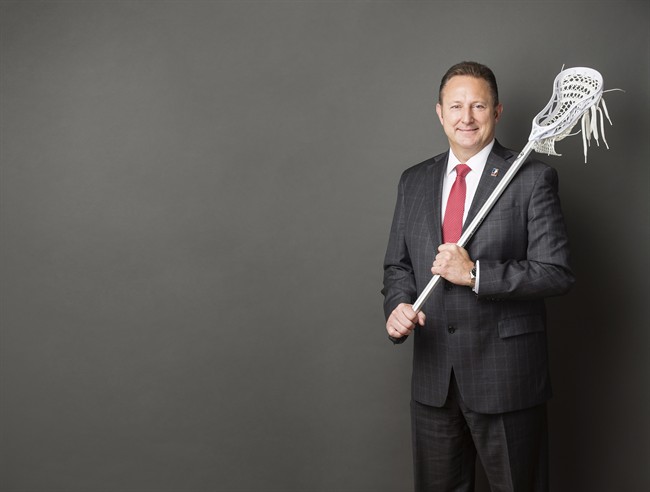 New National Lacrosse League commisioner Nick Sakiewicz poses in this recent handout photo. Sakiewicz is determined to grow the sport of lacrosse. The newly named commissioner of the National Lacrosse League is still learning the sport, but he's ready to apply the lessons he's learned in more than 20 years as an executive in Major League Soccer, most recently as a founder of the Philadelphia Union franchise. THE CANADIAN PRESS/HO - National Lacrosse League, Matt Greenslade
