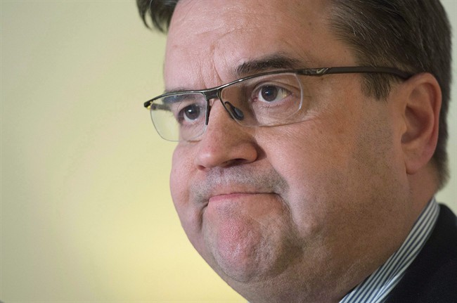 Montreal Mayor Denis Coderre speaks during a news conference in Montreal.