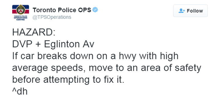 Traffic tips for dummies: police tweet after dangerous tire-change - image
