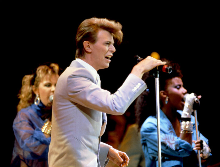 David Bowie performing at Live Aid. Bowie died at the age of 69 after an 18-month battle with cancer. (File photo)