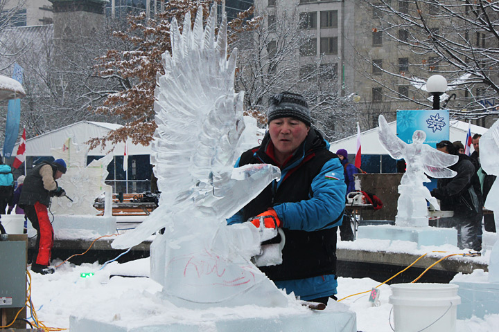 Winterlude ice sculpture
