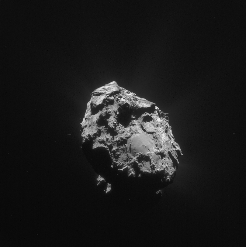 Comet 67P/Churyumov-Gerasimenko, seen by Rosetta from Dec. 18, 2015 to Dec. 19, 2015.
