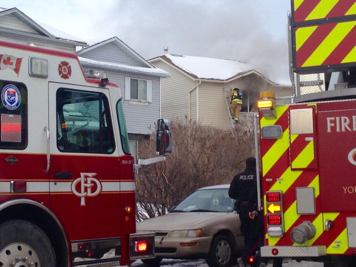 5 evacuated from home after fire in Calgary’s northeast Calgary