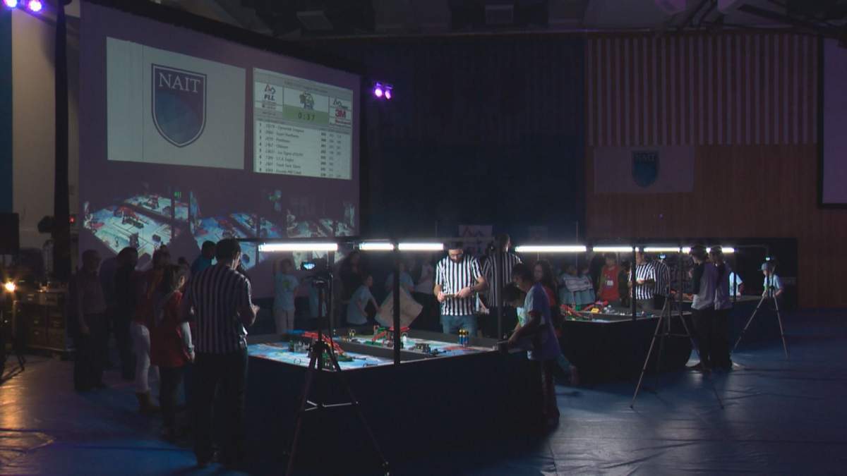 Lego robotics challenge at NAIT, January 2016