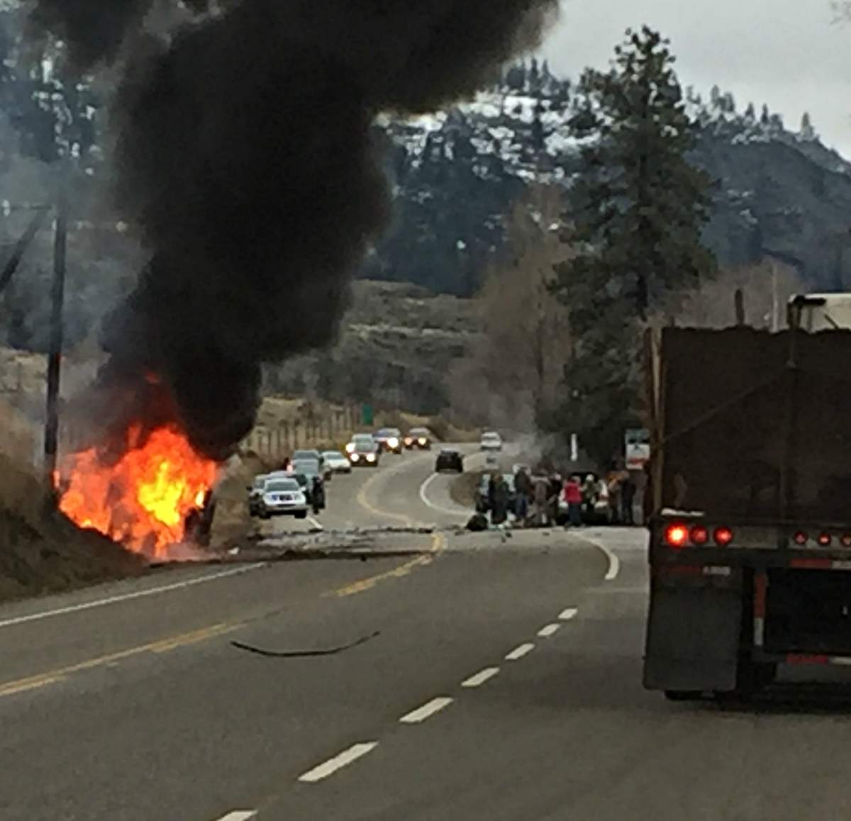 Patient airlifted to hospital after serious Highway 97 crash ...