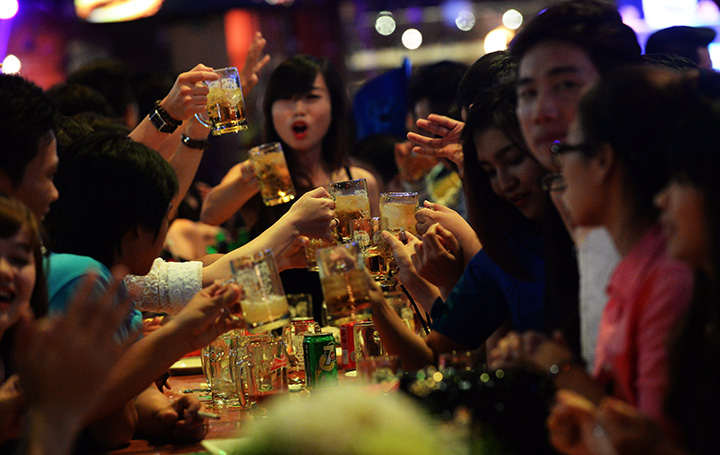 According to state-run newspaper Pyongyang Times, the ginseng-based alcohol is apparently using scorched, glutinous rice, instead of sugar, thus leaving one hangover-free the next day.