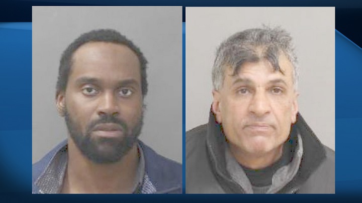 Michael Ogini, 31, (left) and Khalil Rashid, 50, (right) face charges related to harassment and voyeurism investigation.
