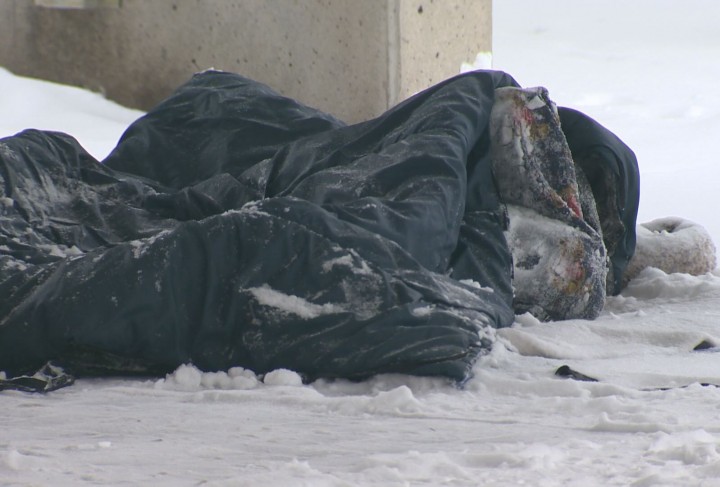Images of Montreal's homeless.