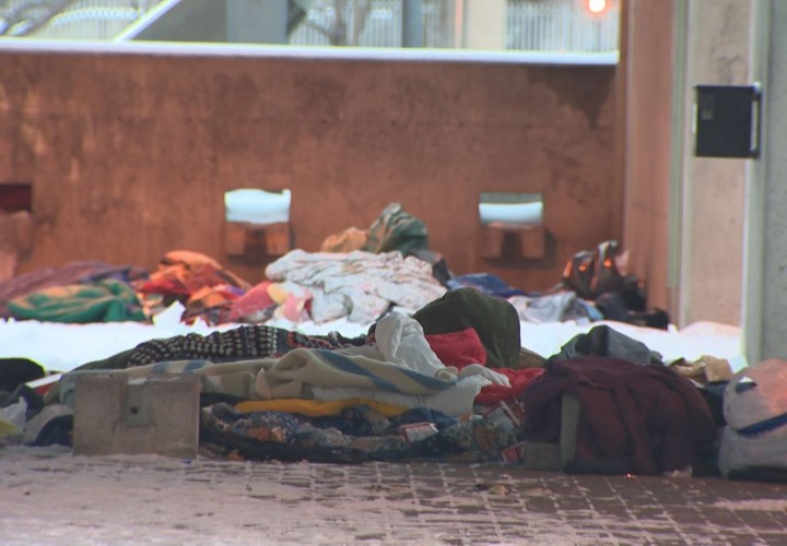 Images of Montreal's homeless.