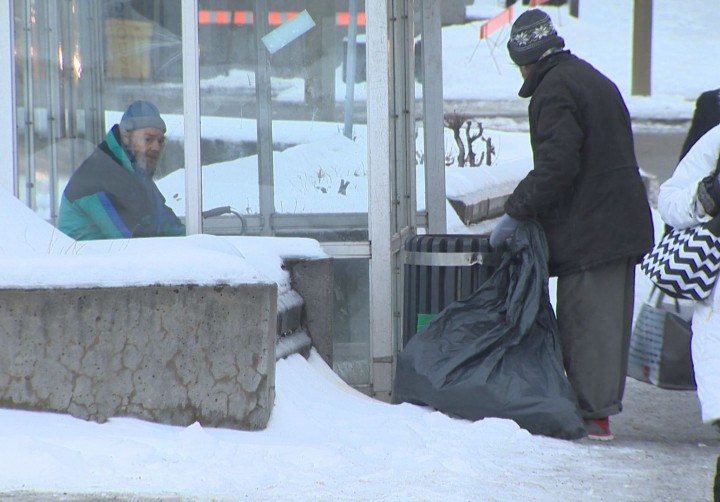 Images of Montreal's homeless.