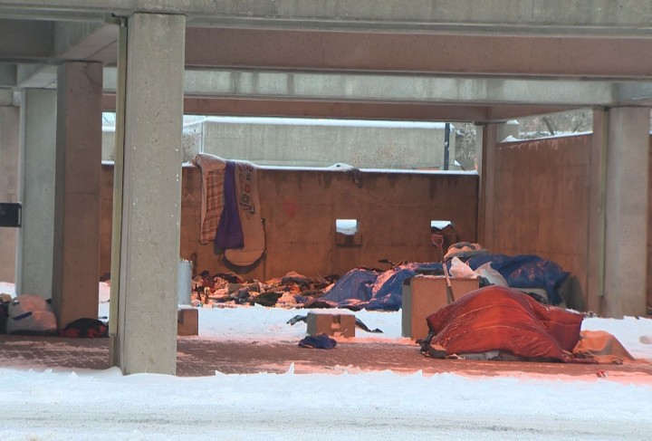Images of Montreal's homeless.
