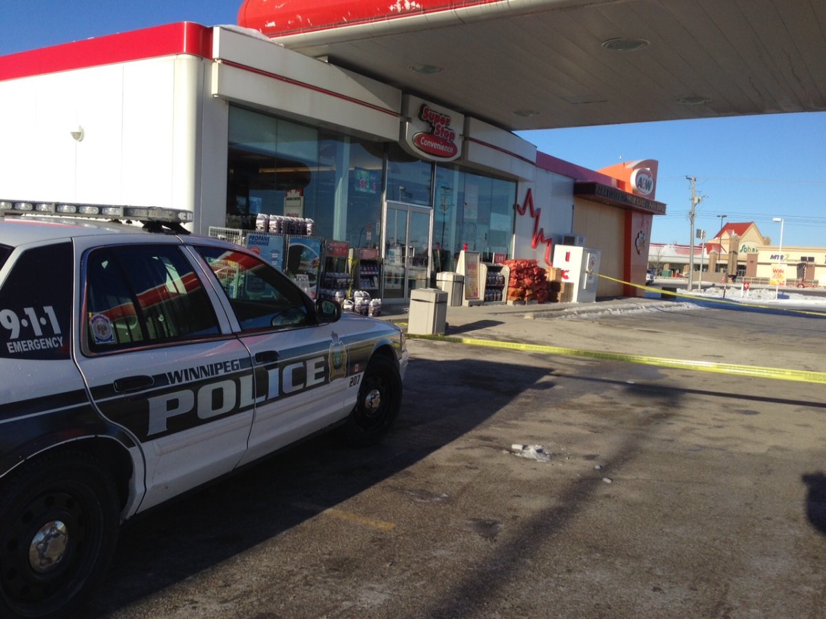 Police are investigating an armed robbery at a gas station on Kenaston Boulevard. 