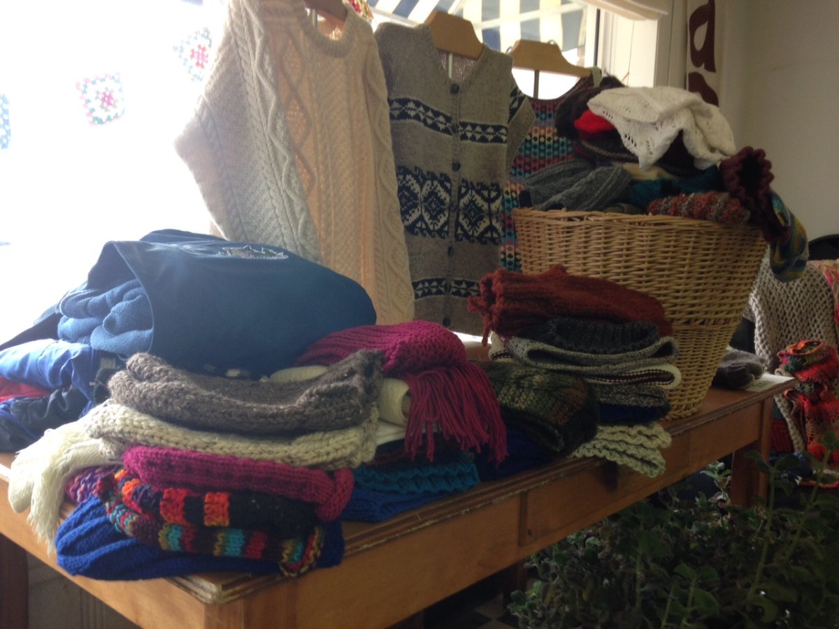 A local knitting group is collecting winter clothes for Syrian refugees.