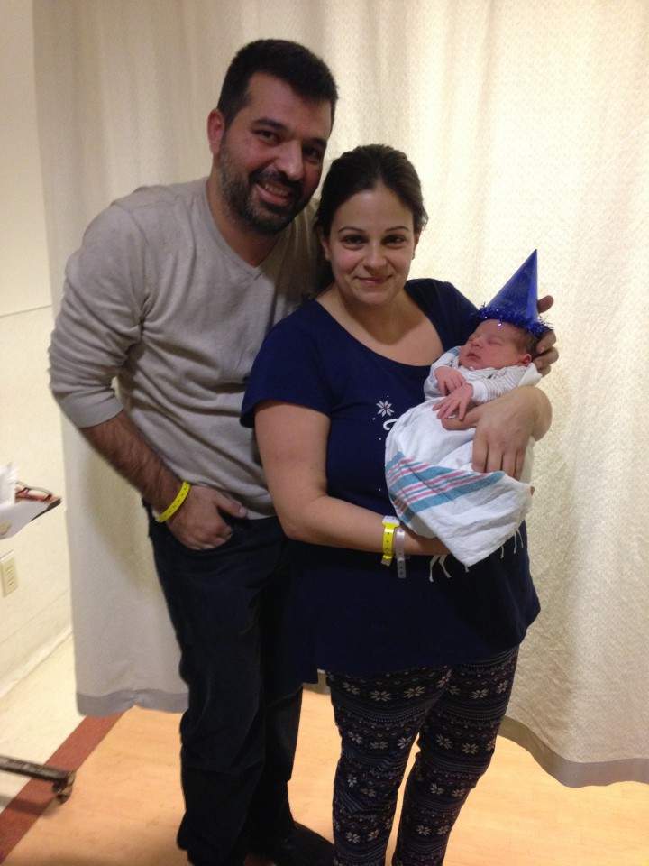 Constantinos Koukoutsis and parents January 1, 2016.