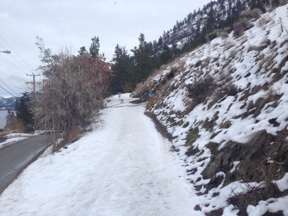 Kelowna trail closed after rock fall - image