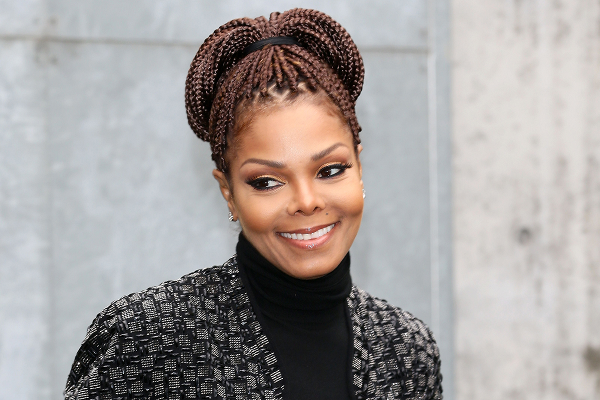 Janet Jackson attends the Giorgio Armani fashion show as part of Milan Fashion Week Womenswear Fall/Winter 2013/14 on February 25, 2014 in Milan, Italy.