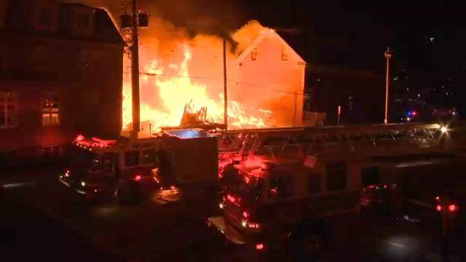 Firefighters in Halifax fought a fight on Maitland Street on Dec. 7, 2015. 