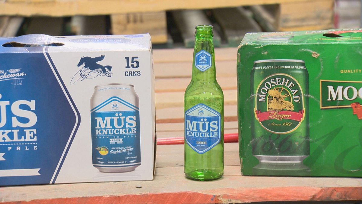 Long-time brand Moosehead is taking issue with a local brew, Müs Knuckle.