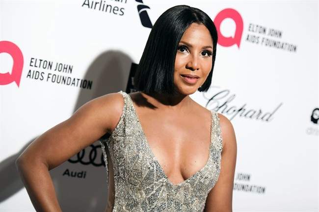 In this Feb. 22, 2015 file photo, Toni Braxton arrives at the 87th Academy Awards - 2015 Elton John AIDS Foundation Oscar Party in West Hollywood, Calif.