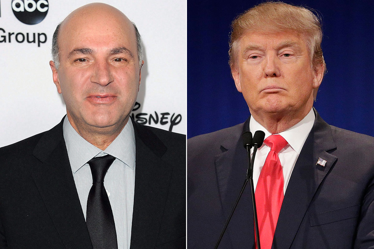 Kevin O'Leary and Donald Trump.