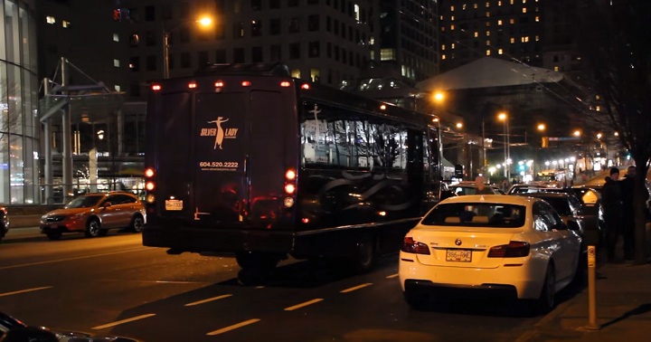 Police received a report that a woman fell from a moving party bus at Burrard and West Hastings streets on Jan. 9, 2016.