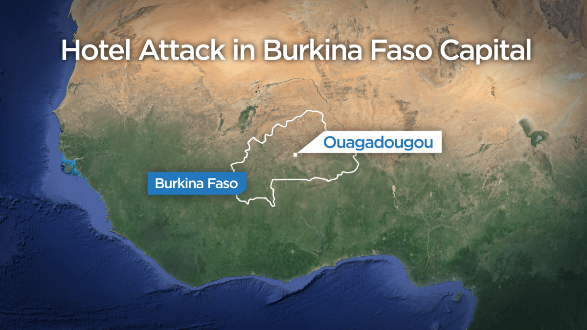 4 attackers, 23 others dead after attack at upscale Burkina Faso hotel - image