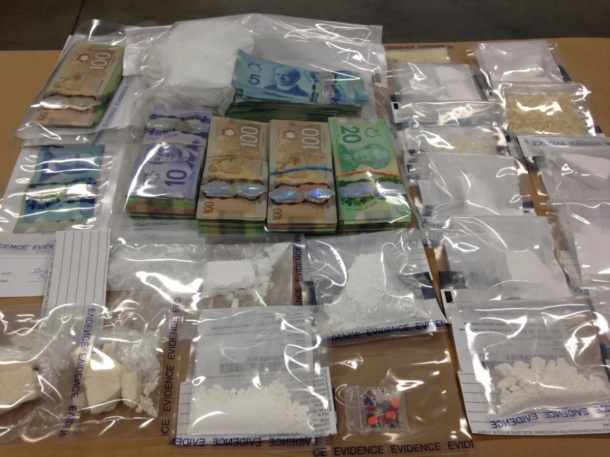 Red Deer RCMP seize $35,000, cocaine and meth in drug bust, Thursday, Jan. 28, 2016. 