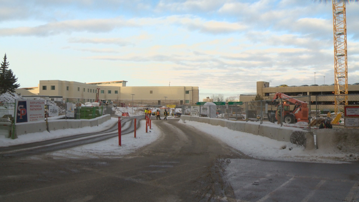 Those heading to Saskatoon’s Royal University Hospital should allow themselves more time park as construction continues on the new children’s hospital