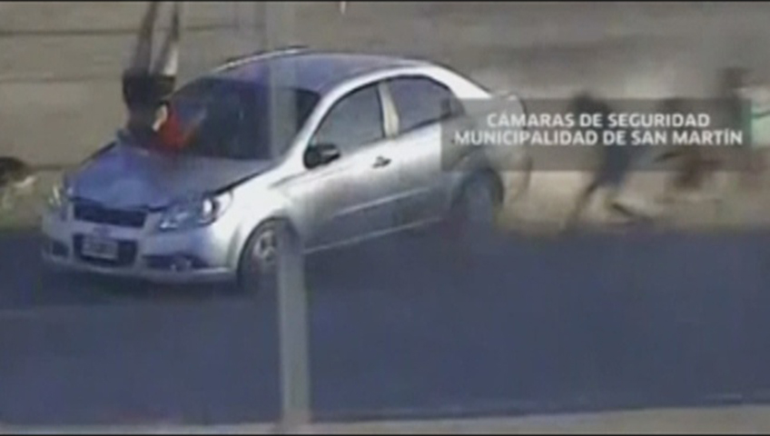 Caught on camera: mother, daughter miraculously survive hit by speeding car - image