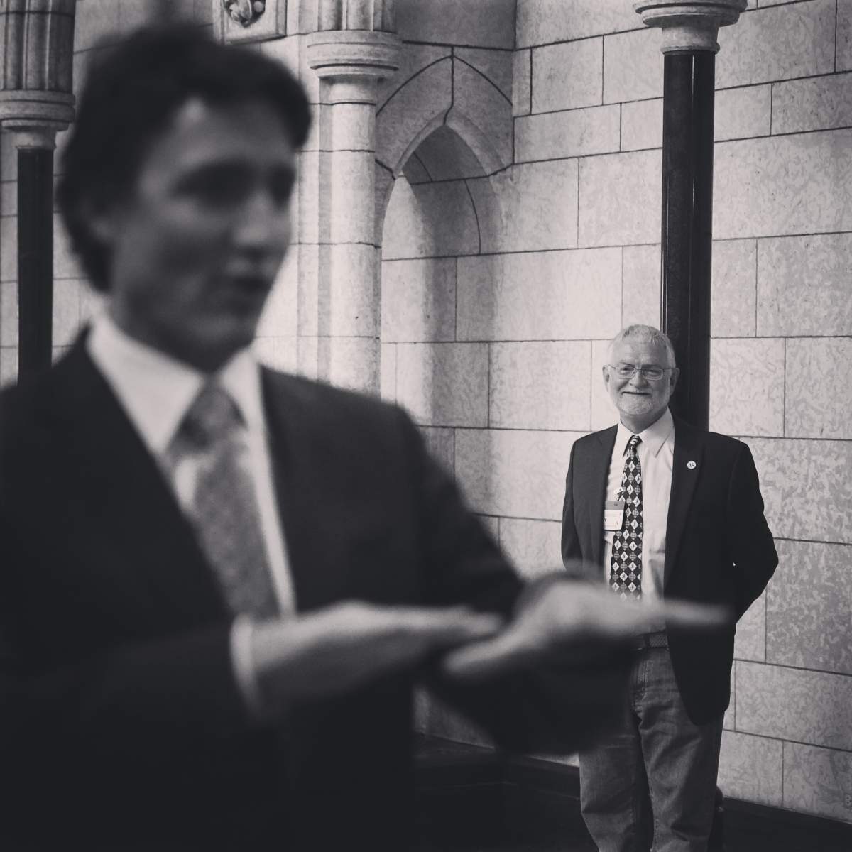 Bill McCarthy and Justin Trudeau