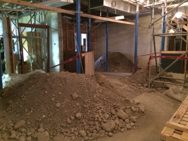 Construction at St. Vincent de Paul School in the community of Varsity.